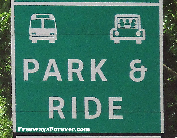 Park and Ride Highway Sign