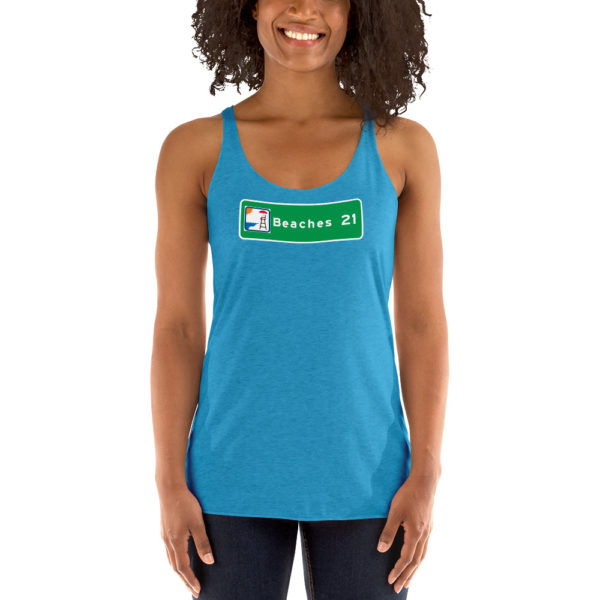 Beaches 21 Women's Racerback Tank - Image 3