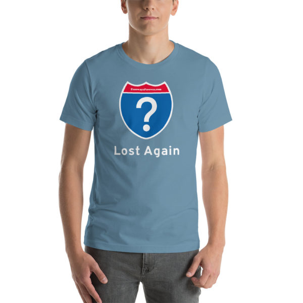 Lost Again Bright Colors Short-Sleeve Unisex T-Shirt - Image 4