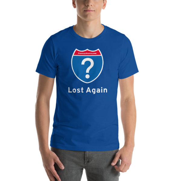 Lost Again Bright Colors Short-Sleeve Unisex T-Shirt - Image 5
